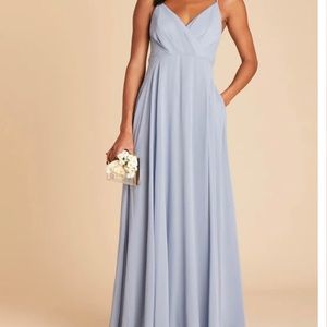Birdy Grey- KAIA DRESS CHIFFON DUSTY BLUE- Homecoming- Bridesmaid- Dance- XS
